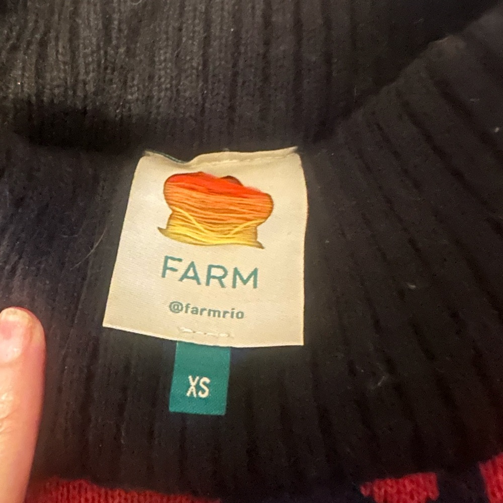 FARM Rio Black Ribbed Knitwear - Picture 2 of 4
